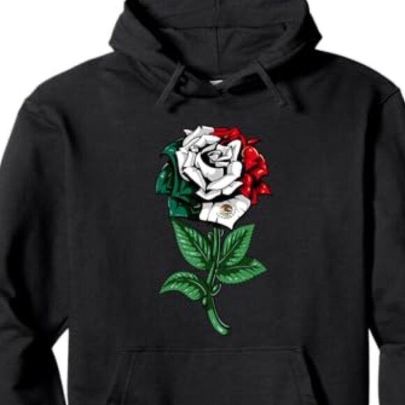 Mexico Flag Mexican Pullover Hoodie | Patriotic Hoodie - Picture 2 of 2